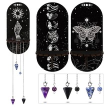 3 Pieces Small Crystal Shelf Display Black Butterfly Crystal Shelf Magical Boho  - £18.17 GBP