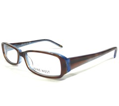 Nine West 378 FH6 Eyeglasses Frames Blue Tortoise Rectangular Full Rim 53-15-135 - £37.22 GBP