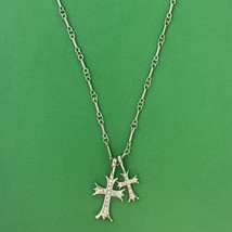 Titanium Steel Cross Pendant Necklace for Men Women,Cross Necklace,Unisex Hip Ho - £9.77 GBP