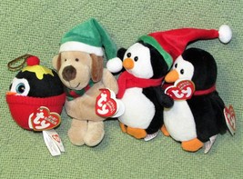 Ty Jingles Baby B EAN Ies Lot With Heart Tag Slushes Sleddy Lil Sleds Gelato Plush - £20.38 GBP