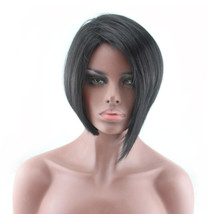 Synthetic Hair Wigs Short Bob Cut Right Part Soft Synthetic Fiber Can Heat&amp;Perme - £10.22 GBP