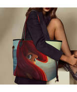 Ariel Mermaid Women&#39;s Leather Tote Handbag with Removable Coin Purse Wallet - £30.68 GBP