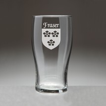 Fraser Irish Coat of Arms Tavern Glasses - Set of 4 (Sand Etched) - £54.23 GBP