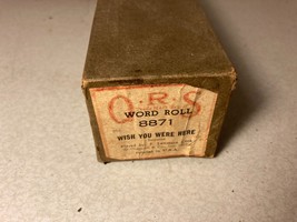 Vtg QRS 8871 Wish You Were Here Beguine by J Lawrence Cook 1952 Piano Roll - £7.85 GBP