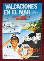 ORIGINAL Poster Advertisement Valcolor II Negative Photo Film Boat Sea Capetain - £26.32 GBP
