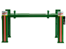 Adjustable Four Post Lift &quot;Turtle Wax&quot; Green 1/18 Diecast Model by Green... - $68.98