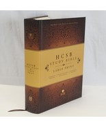 HCSB Study Bible Holman Christian Large Print 2015 HC Plasters Genealogy... - $63.29 CAD