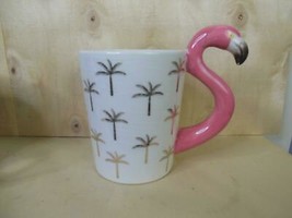 Flamingo and Palm Trees Mug Head Makes the Handle - £11.65 GBP