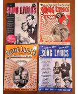 Vintage 1937 1938 Song Lyrics Magazine Lot of 4 Gold Diggers College Swi... - €18,64 EUR