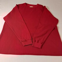 Magellan Sportswear Men&#39;s Red Cotton Blend Long Sleeve Sweatshirt Size L... - €10,07 EUR