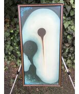 RICHARD MANN Original 1972 ABSTRACT MODERN SURREALIST OIL on CANVAS MID ... - $2,178.00