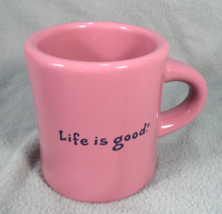 Life is Good Mug Coffee Tea Cup “Make Some Joys" Cooking Tools Image Pink - $14.80