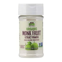 NOW Foods, Certified Organic Monk Fruit Extract Powder, Zero Calorie Sweetene... - £19.77 GBP