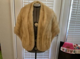 Vintage Fur Bolero Mink Taylor Dumas Beige Miami Beach Florida - £157.12 GBP