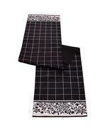 Plaid Table Runner with Floral Accent 72&quot;L - €45,00 EUR