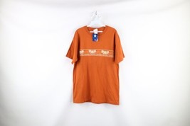 NOS Vintage Mens Medium Spell Out University of Texas Longhorns T-Shirt Orange - £31.12 GBP