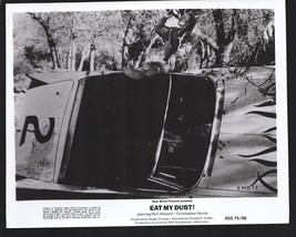 Eat My Dust #13 1976-About 8&quot;x10&quot; B &amp; W movie still features wrecked #2 car o... - $47.53