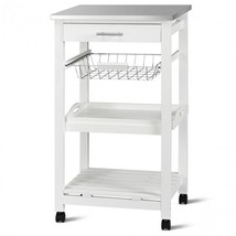 Kitchen Trolley Cart Storage Basket And Drawers - £92.66 GBP