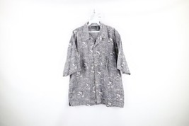 Vintage 90s Ocean Pacific Mens Large Faded Floral Hawaiian Camp Button Shirt - £35.19 GBP
