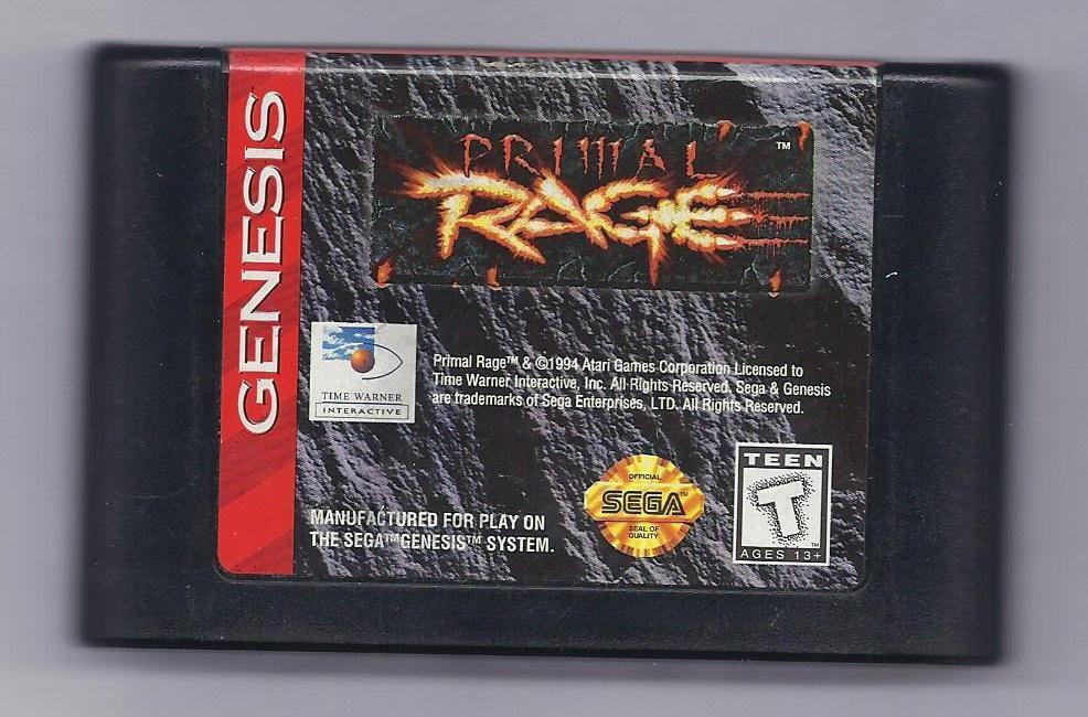 Sega Genesis Primal Rage vintage game Cart - $24.04