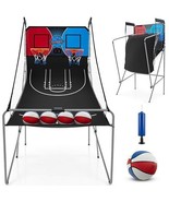 Dual Shot Basketball Arcade Game with 8 Game Modes and 4 Balls-Red - Col... - £140.18 GBP