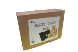 Oojami Giant Yard Dice Wooden In Carry Case Each Dice Measures 3.5&quot; Original Box - £16.03 GBP