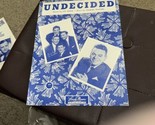 Vintage Sheet Music 1939 Undecided/The Ames Bros. - £5.52 GBP