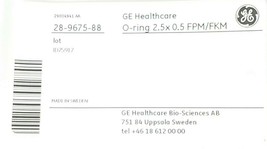BAG OF 2 NEW GE HEALTHCARE 28-9675-88 O-RINGS 2.5x0.5 FPM/FKM 28967588 - $39.95