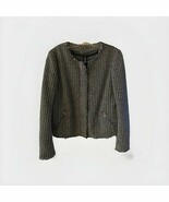 Vintage Women’s Gap Tweed Blazer Jacket. Black, White, Front Zip-Small S... - $14.01 CAD