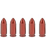 9 mm Snap Caps Dummy Rounds 5 Count Azoom Red solid aluminum - £13.22 GBP