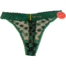 Splendies 3 Leaf Clover Thong Panties Size 4x St. Patrick’s Day Lace New... - $13.50