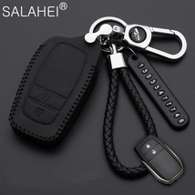 Hand Sewing  Leather Car Key Case Cover For  CHR Hilux Fortuner  Cruiser... - £34.39 GBP