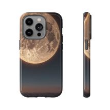 Space Lover Tough Case - Full Moon Phone Cover for iPhone, Galaxy, Googl... - $23.74