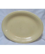 Genuine Fiesta H-L-C USA Ivory 12-1/2&quot; Oval Serving Platter Plate - $21.77