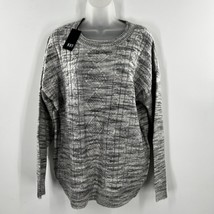 Kut From The Kloth Womens Gray Cable Knit Pullover Sweater Size XL - £30.19 GBP
