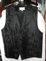 Manuel Ritz Vest Blue& Black Paisley Vest Size 50 Made in Italy image 8