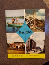 Vtg 50&#39;s/60&#39;s Manitoba Vacation Handbook, Canada, Gas And Oil, Eaton&#39;s - £5.49 GBP