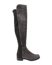 Stuart Weitzman 5050 Knee High Boots In Suede Women Grey Size 35.5 - £147.15 GBP