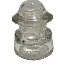 Antique Hemingray 20 33-42 Clear Glass Insulator Very Nice - £15.98 GBP