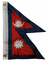 12X18 12&quot;X18&quot; Country Of Nepal Boat Motorcycle Polyester Flag Grommets - £12.64 GBP