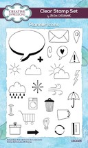 Creative Expressions Clear Stamp 4&quot;x6&quot; By Helen Colebrook-Planner Icons CEC1026 - £23.57 GBP