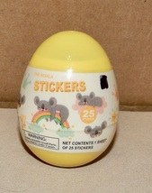 Easter Sheet Stickers 3&quot; Egg 25 Total Koala Stickers Age 3+ NIB 261R - $2.49