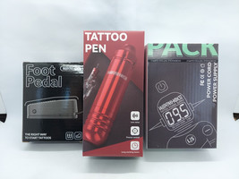 Wormhole Tattoo Pen Kit Inc. Pen, Power Supply, And Foot Pedal  - $737.63 MXN