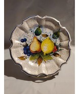 Vintage LAMI Italy 8 1/4” Plate Crackled Decorative Plate Wall Hanging  ... - $20.35 CAD