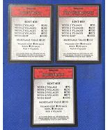 GAME OF THRONES  MONOPOLY 2018  Replacement Pieces: 3 Property Mortgage ... - $3.15