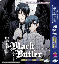 Anime DVD Black Butler - Kuroshitsuji Season 1 to 3+9 OVA English Version - £24.17 GBP