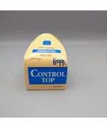 vintage L&#39;Eggs Sheer Control Top Size Q Off White Sheer Toe Sealed USA - €9,33 EUR