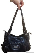 Rosetti Black Handbag Shoulder Bag Lot Storage - $23.51