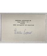Dale Evans (d. 2014) Signed Autographed 3x5 Index Card - Football - €12,87 EUR