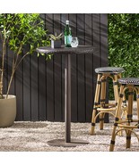 26&quot; Round PE Rattan Outdoor Bar Table - $171.99